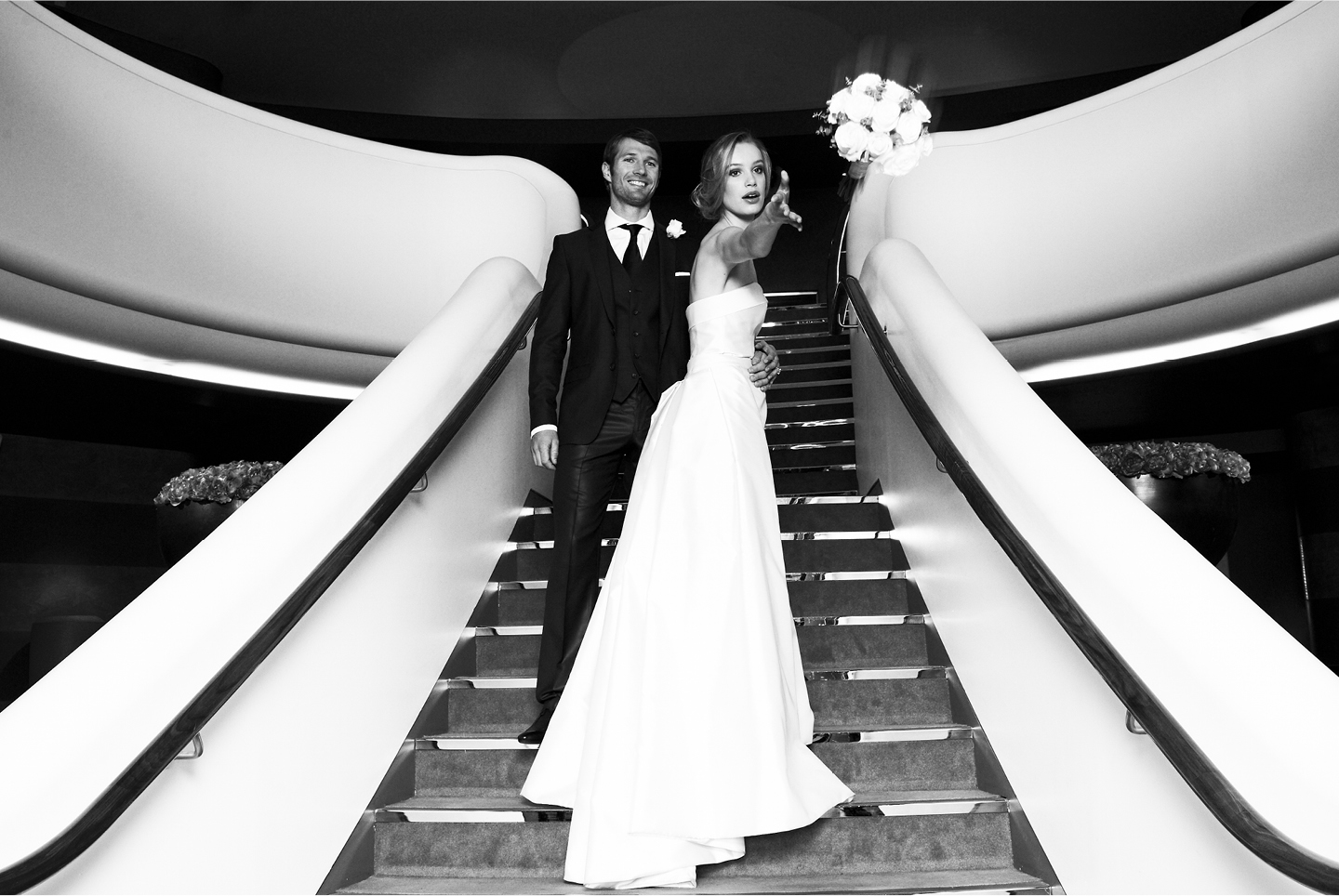 aviator wedding photos