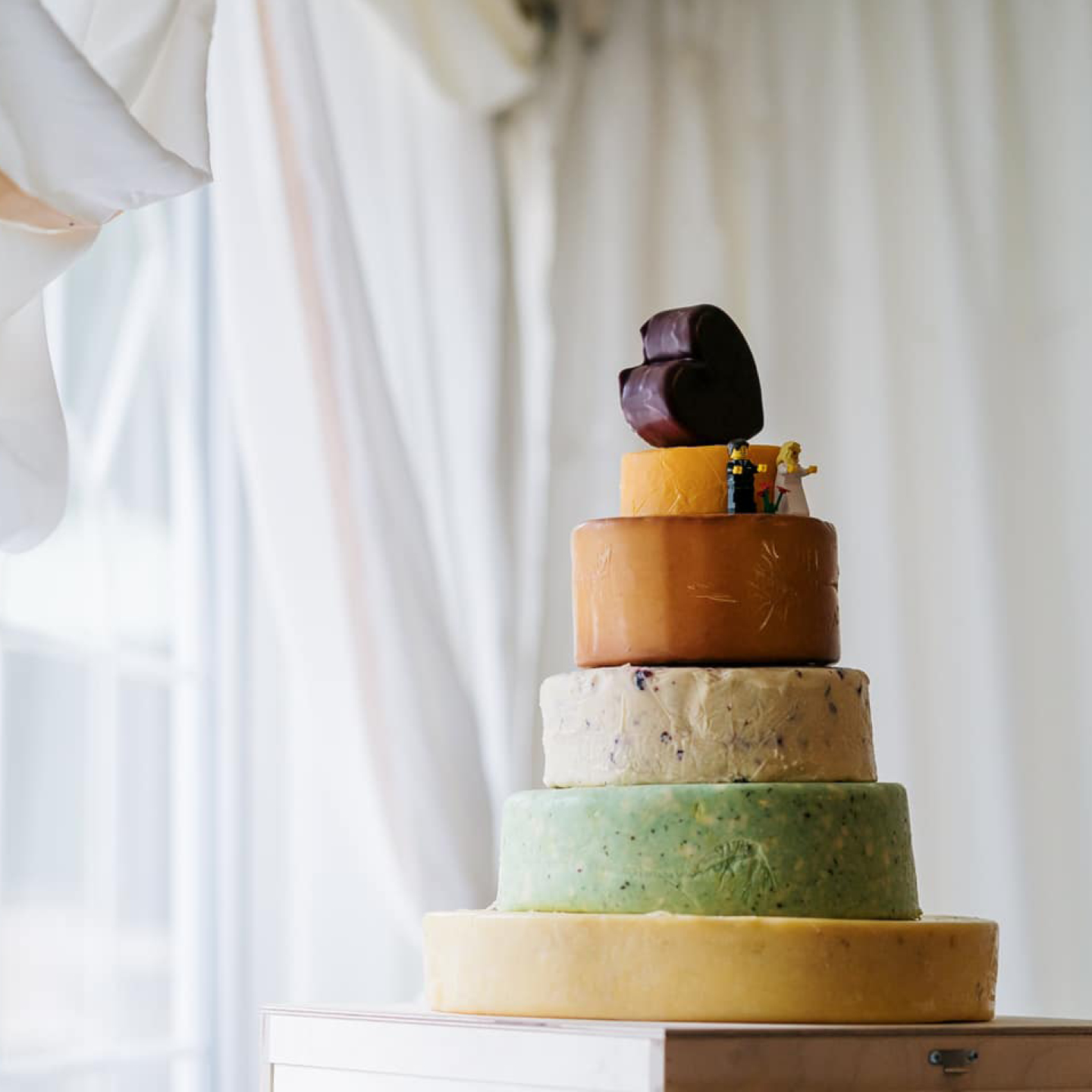 cheese cake tower, wedding cheese cake