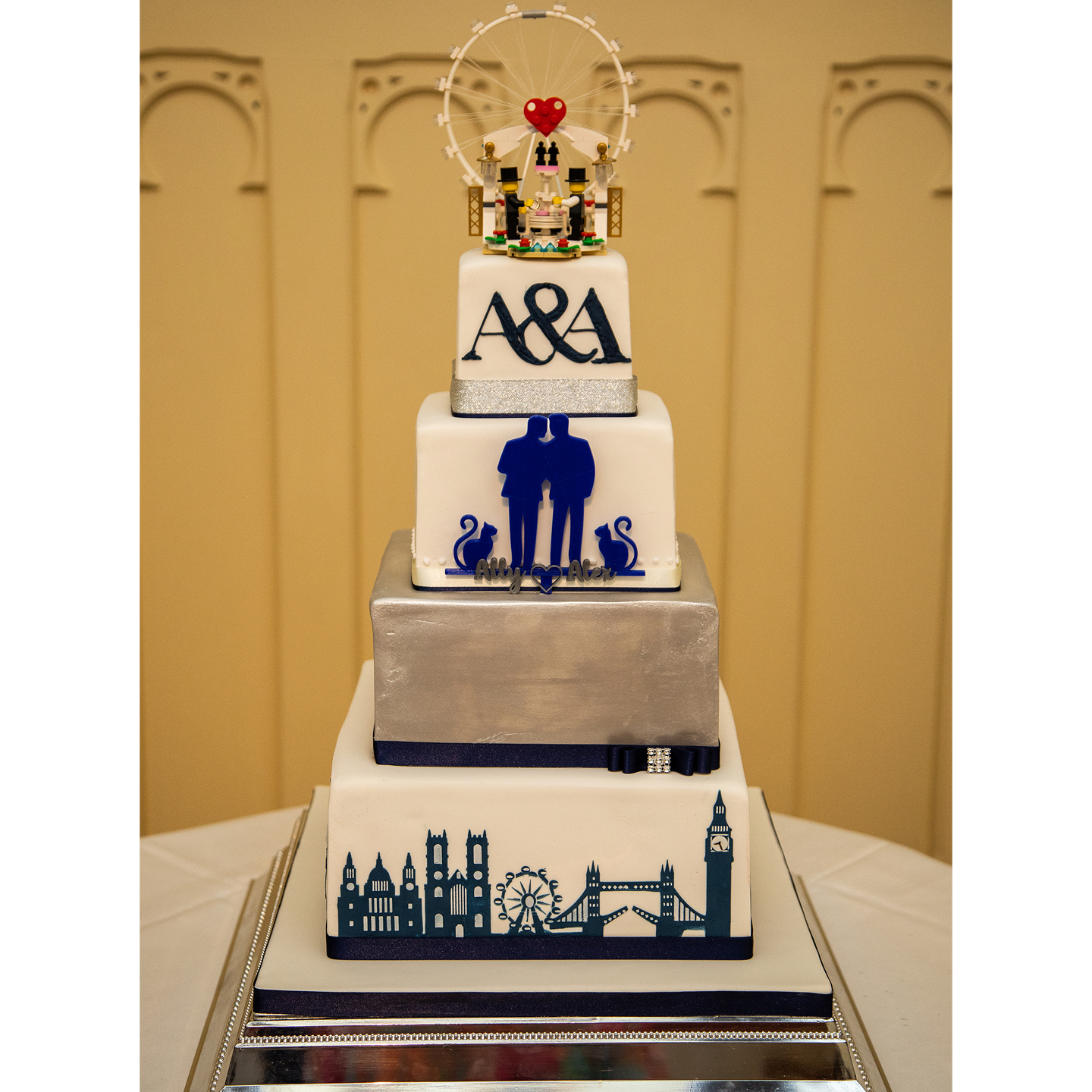 civil partnership wedding cake, same sex marriage wedding cake