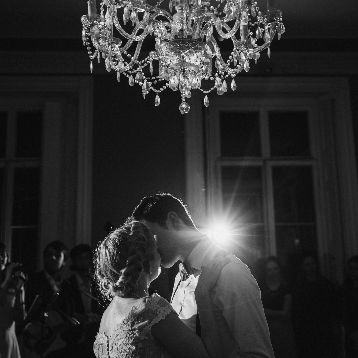 Penton Park weddings ballroom chandelier