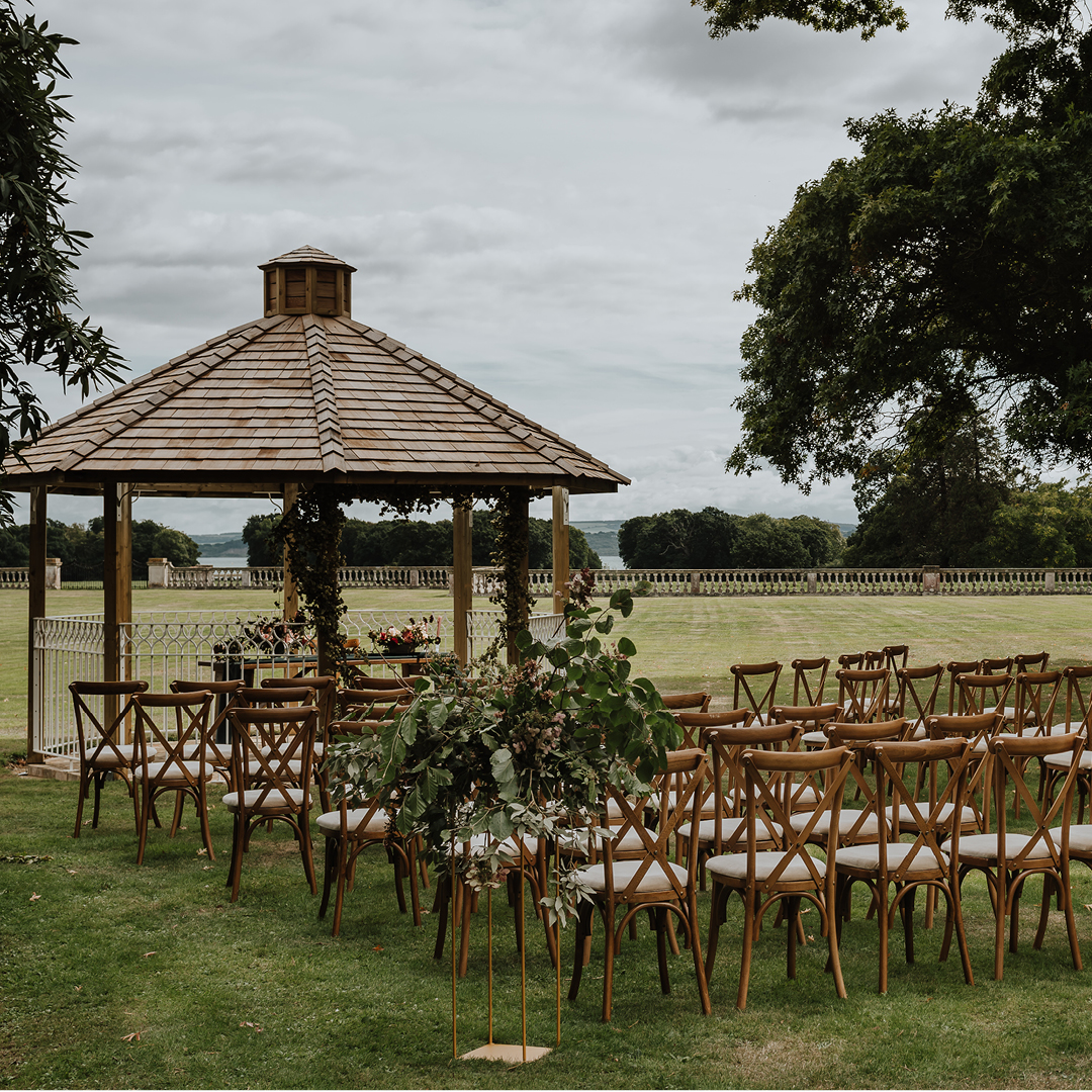 Pylewell Park outdoor wedding ceremony