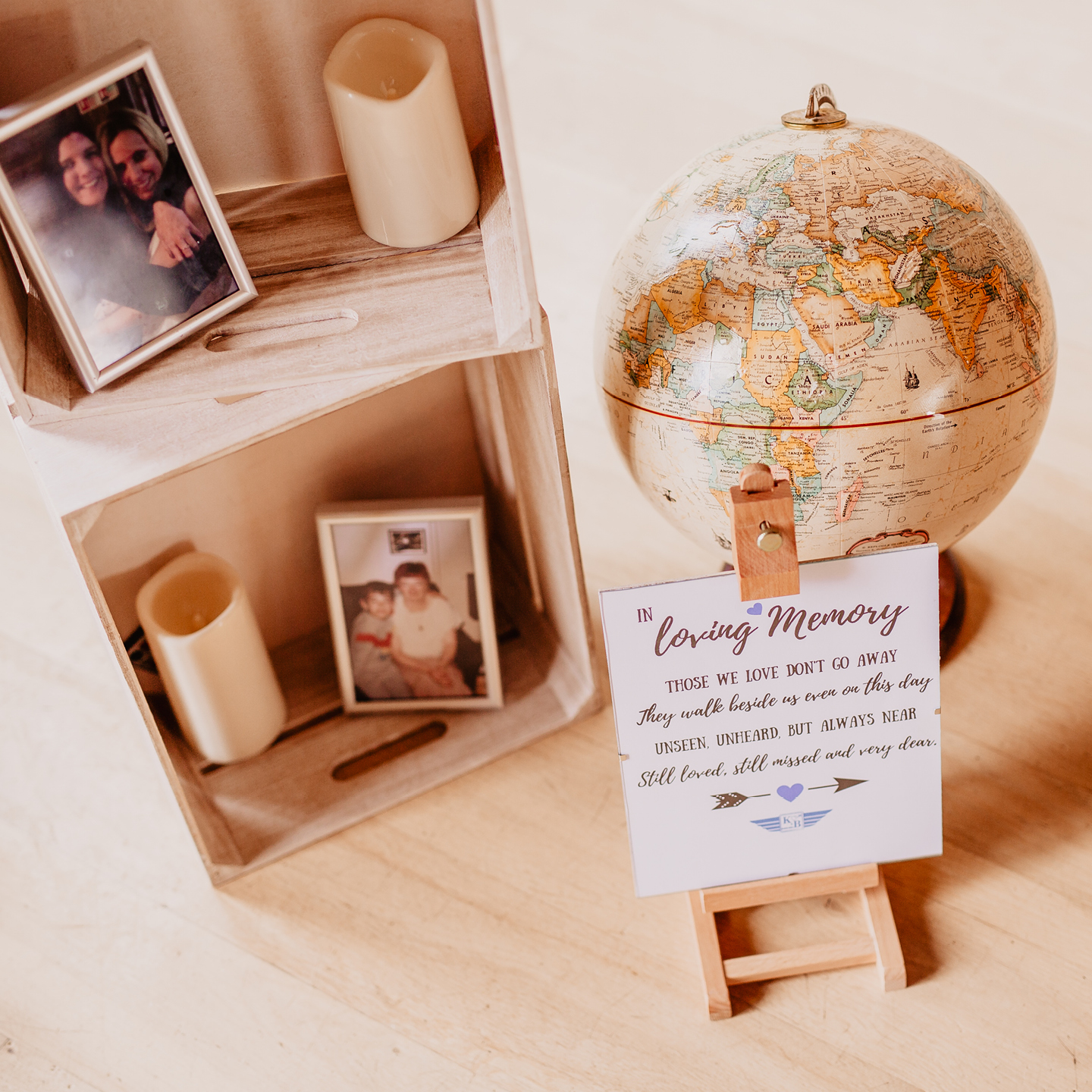 in memory of ideas, travel themed wedding,